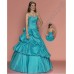 Нежно-голубое бальное платье